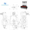 Ukuran Kontrol P80 Hidrolik valve